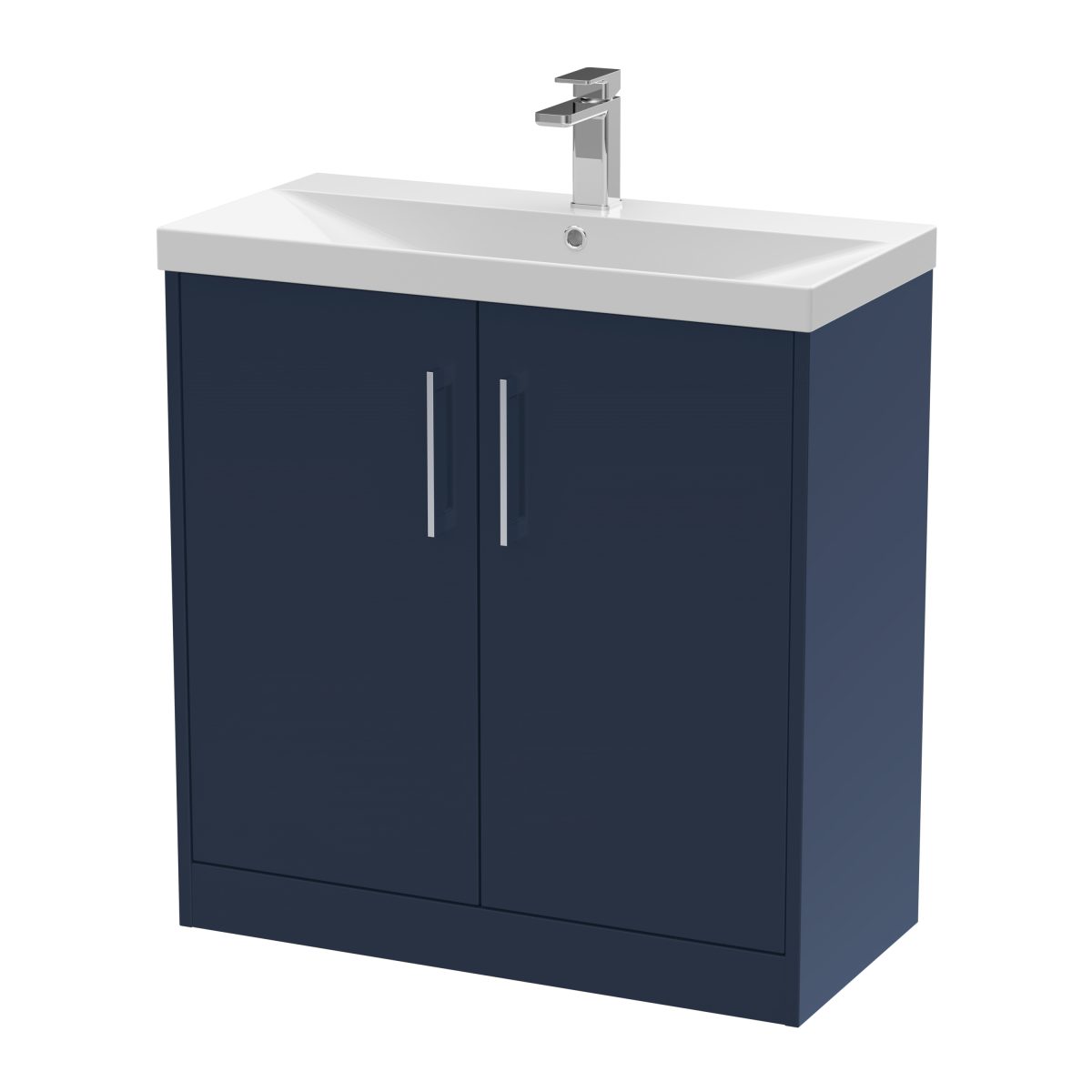 800mm Floor Standing 2-Door Vanity & Basin 3 - Image 1