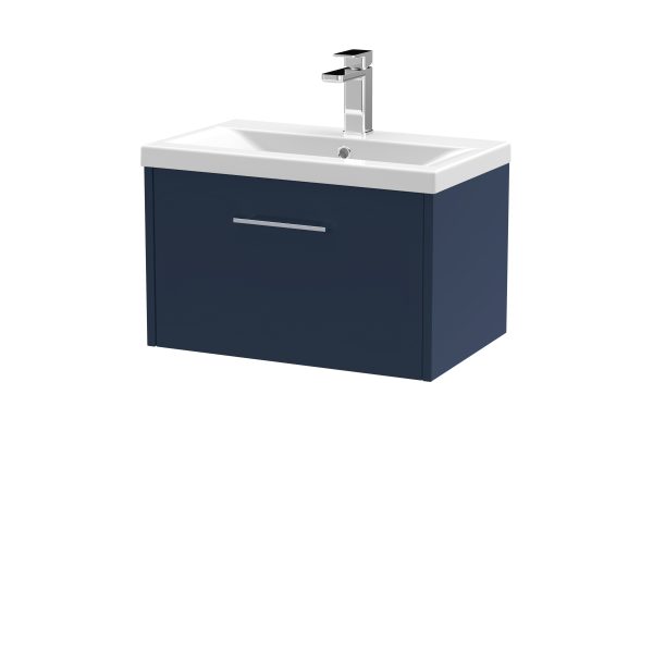 600mm Wall Hung Single Drawer Vanity & Basin 1