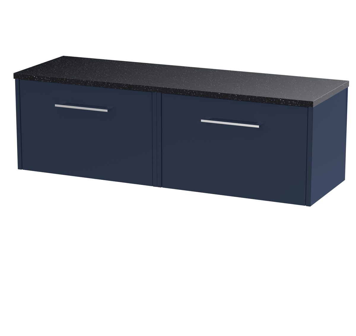 1200 Wall Hung 2-Drawer Vanity & Laminate Worktop - Image 1