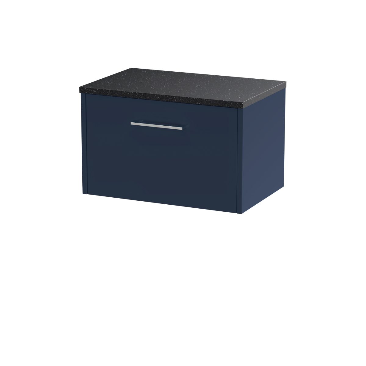 600mm Wall Hung Single Drawer Vanity & Laminate Worktop - Image 1