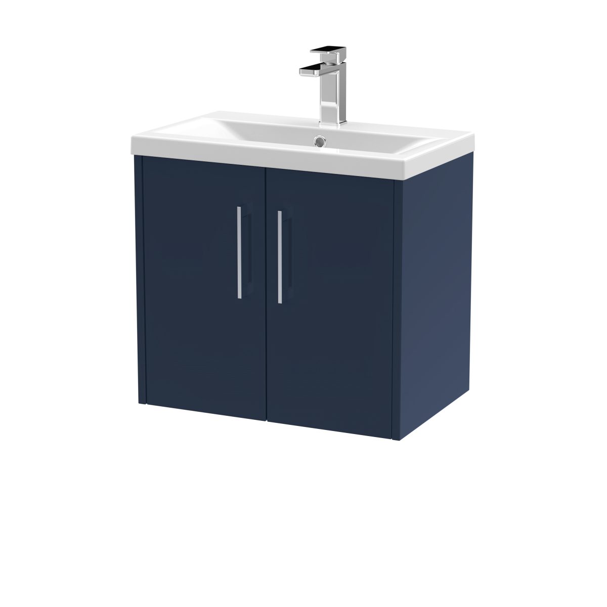 600mm Wall Hung 2-Door Vanity & Basin 1 - Image 1