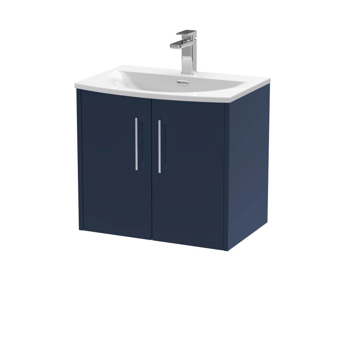 600mm Wall Hung 2-Door Vanity & Basin 4 - Image 1