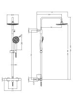 Round Thermostatic Bar Valve & Kit - Image 2