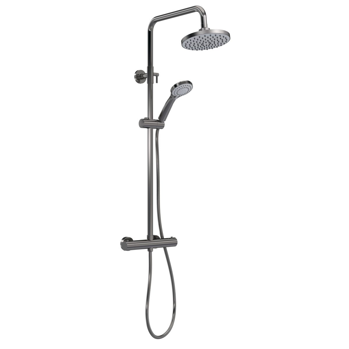 Round Thermostatic Bar Valve & Shower Kit - Image 1
