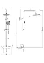 Round Thermostatic Bar Valve & Shower Kit - Image 2