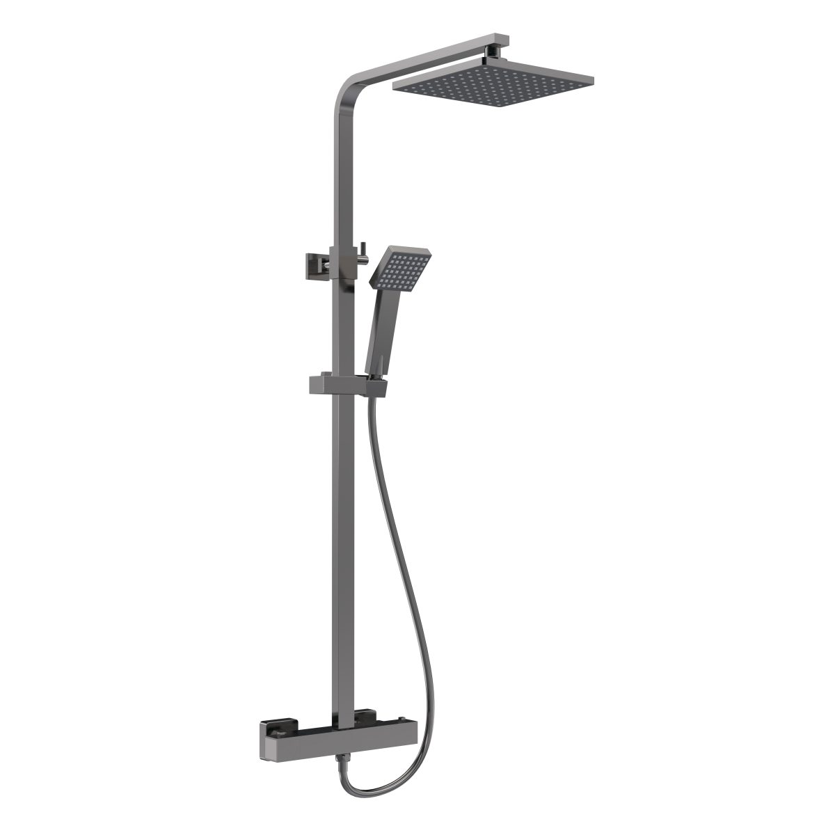 Square Thermostatic Bar Valve & Shower Kit - Image 1