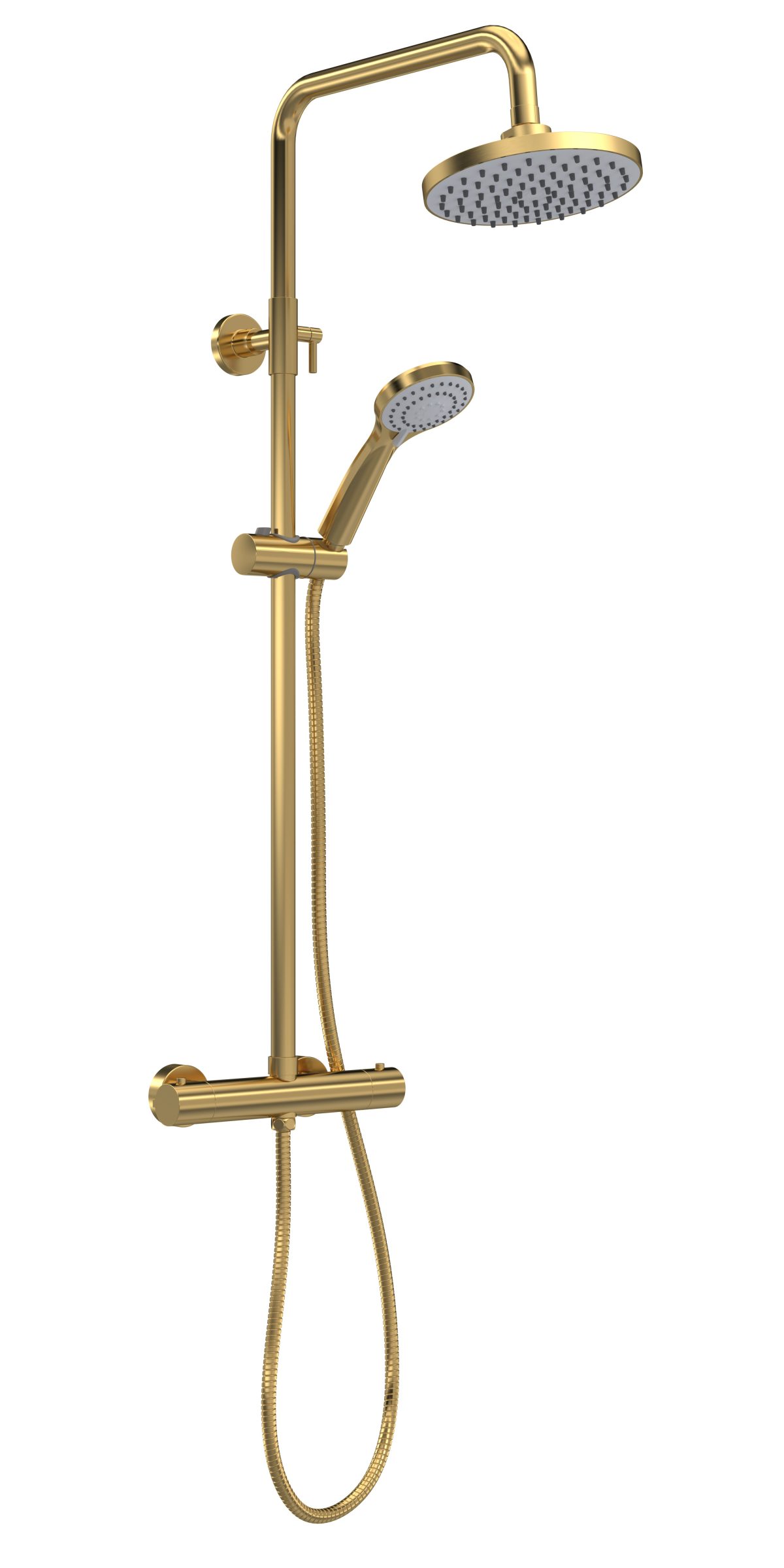 Round Thermostatic Bar Valve & Shower Kit - Image 1