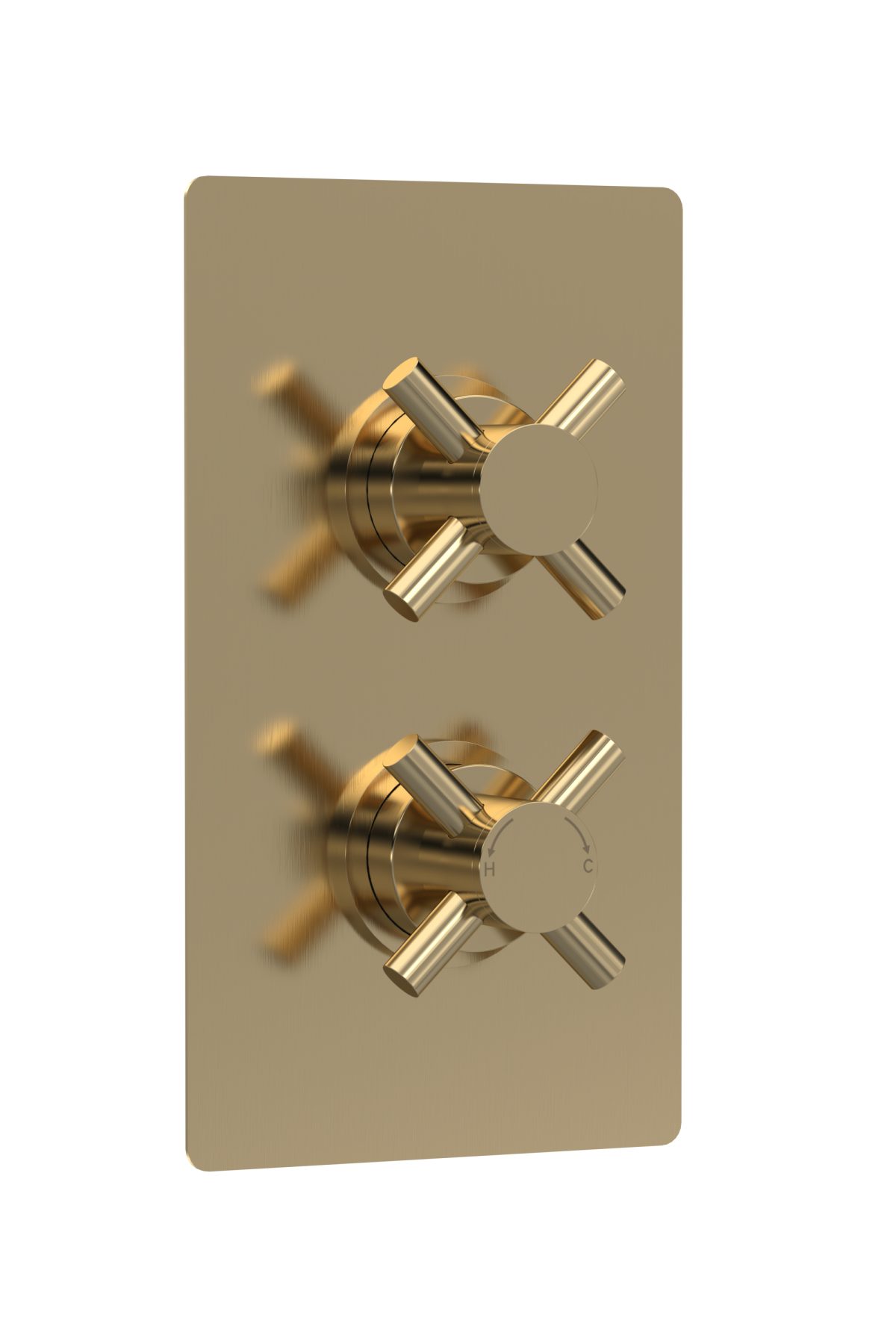 Twin Thermostatic Shower Valve With Diverter - Image 1