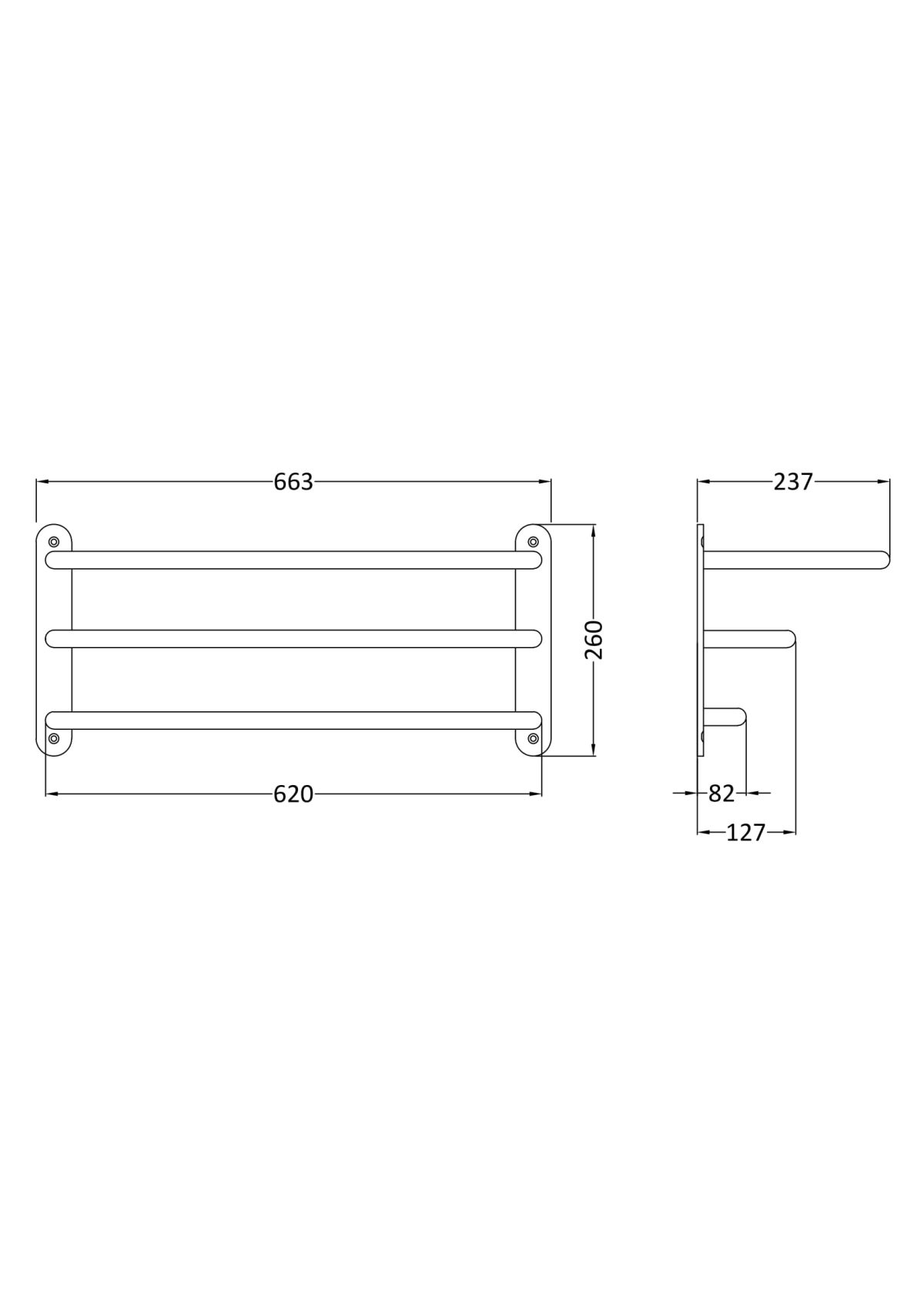 3 Tier Towel Rack - Image 2
