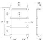 Epsom Wall Mounted Towel Rail - Image 2