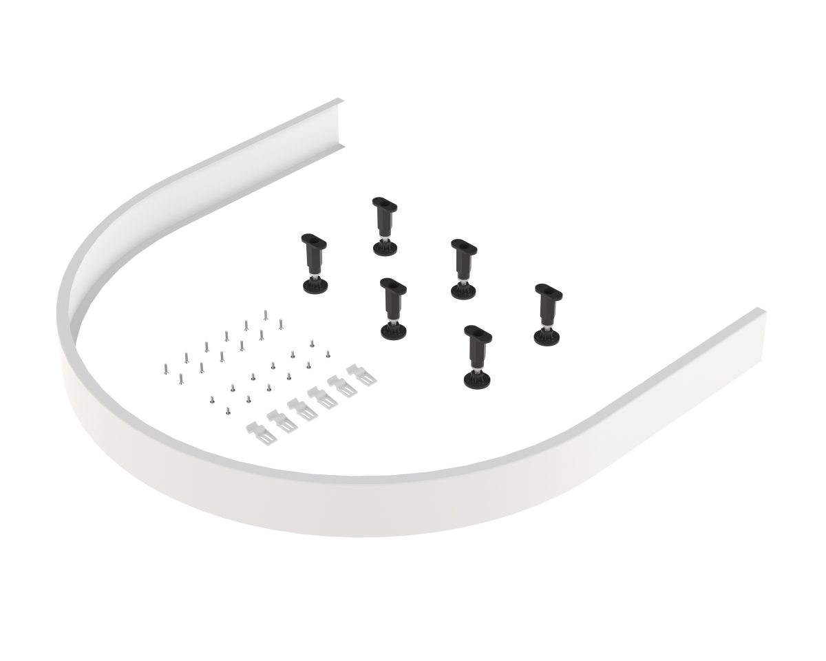 Leg Set & Plinth Kit For D-Shaped Tray - Image 1