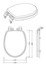 Soft Close Wooden Toilet Seat - Image 2