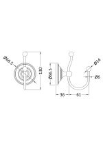 Double Robe Hook - Image 2