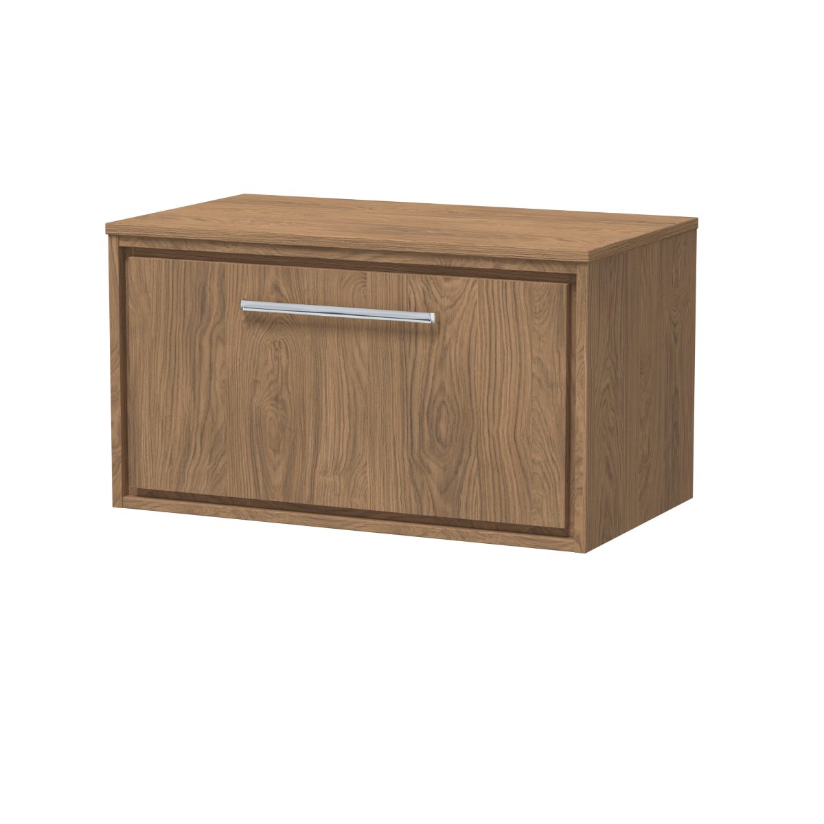 800mm Wall Hung Single Drawer Vanity with Worktop - Image 1