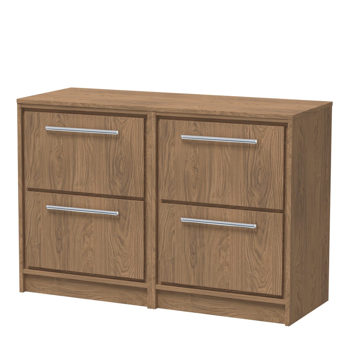 1200mm Floor Standing 4-Drawer Vanity with Worktop - Image 1