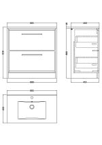 800mm Floor Standing 2-Drawer Vanity with Basin - 1 Tap Hole - Image 2