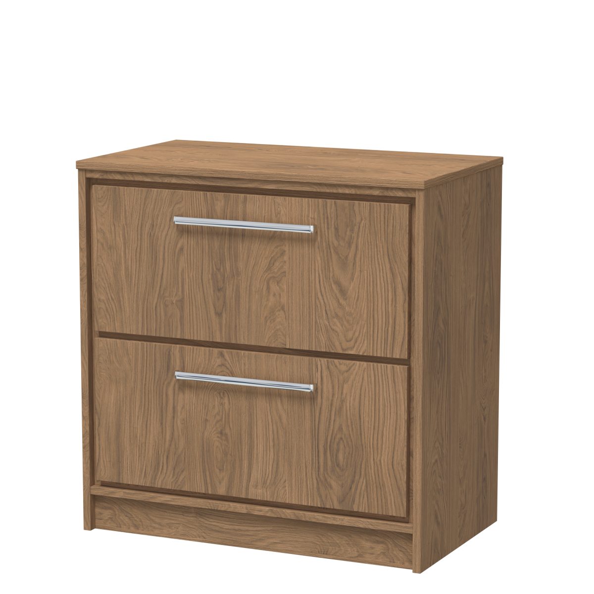 800mm Floor Standing 2-Drawer Vanity with Worktop - Image 1