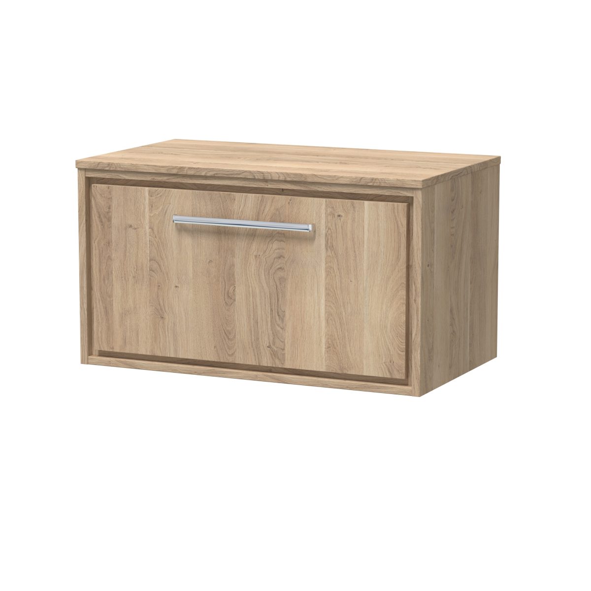 800mm Wall Hung Single Drawer Vanity with Worktop - Image 1