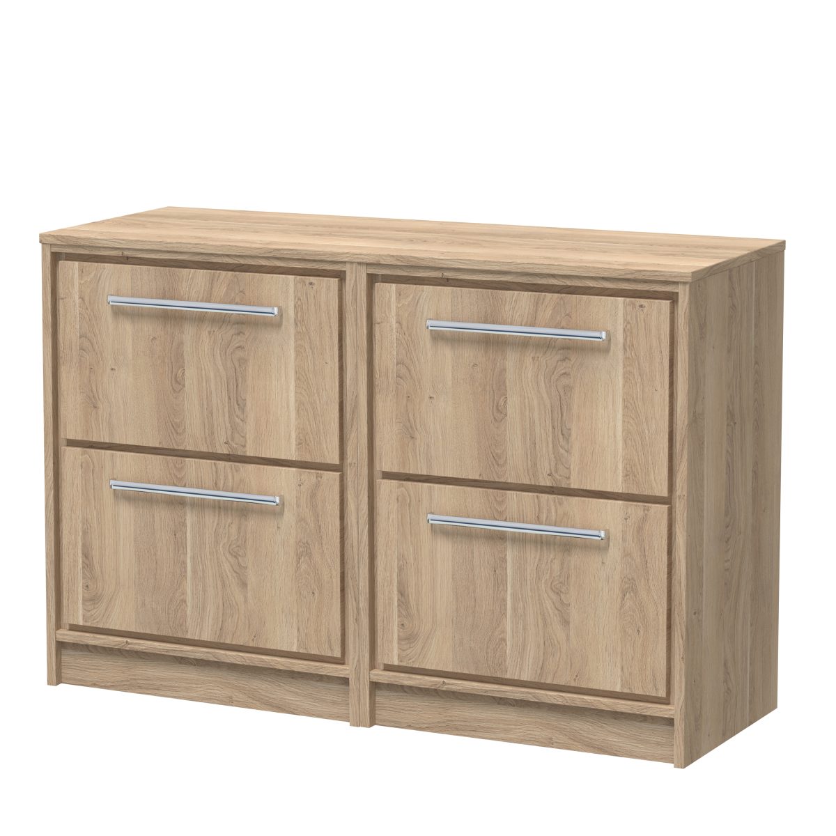1200mm Floor Standing 4-Drawer Vanity with Worktop - Image 1
