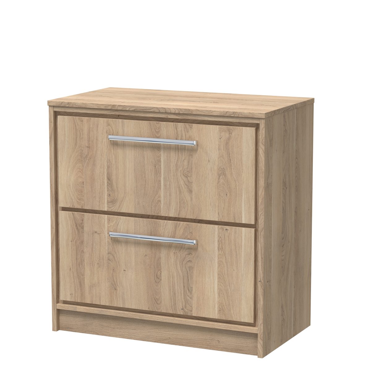 800mm Floor Standing 2-Drawer Vanity with Worktop - Image 1