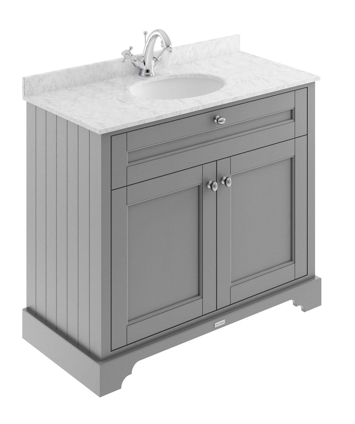 1000mm Cabinet & Marble Top (1TH) - Image 1