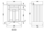 600mm Cabinet & Marble Top (3TH) - Image 2