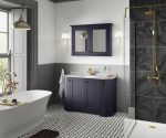 1200mm 4-Door Angled Unit & Marble Top 1TH - Image 2