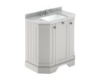 750mm 3-Door Angled Unit & Marble Top 3TH