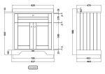 800mm Cabinet & Marble Top (3TH) - Image 2