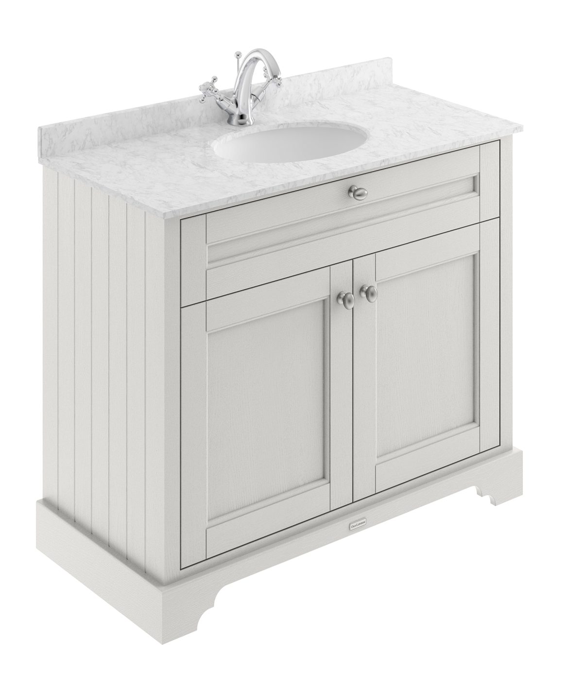 1000mm Cabinet & Marble Top (1TH) - Image 1