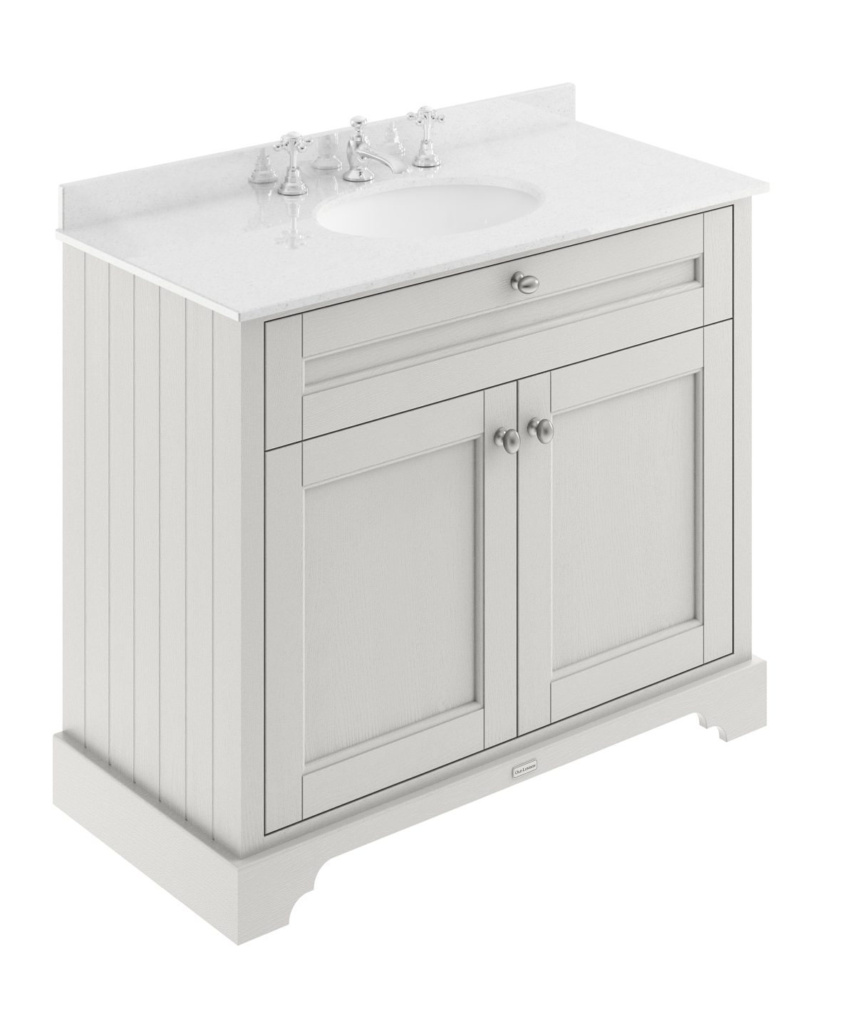 1000mm Cabinet & Marble Top (3TH) - Image 1