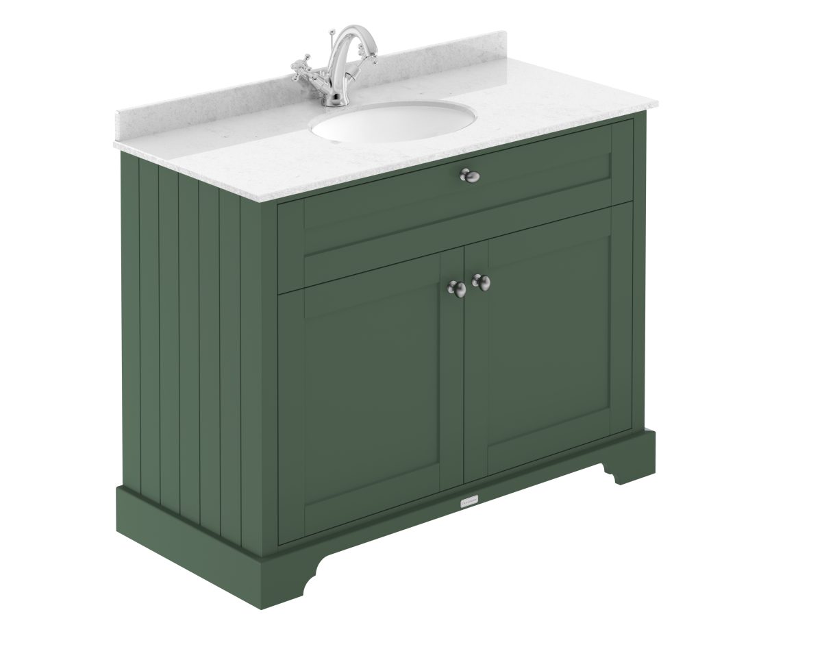 1000mm Cabinet & Marble Top (1TH) - Image 1