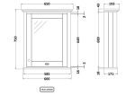600mm Mirror Cabinet - Image 2