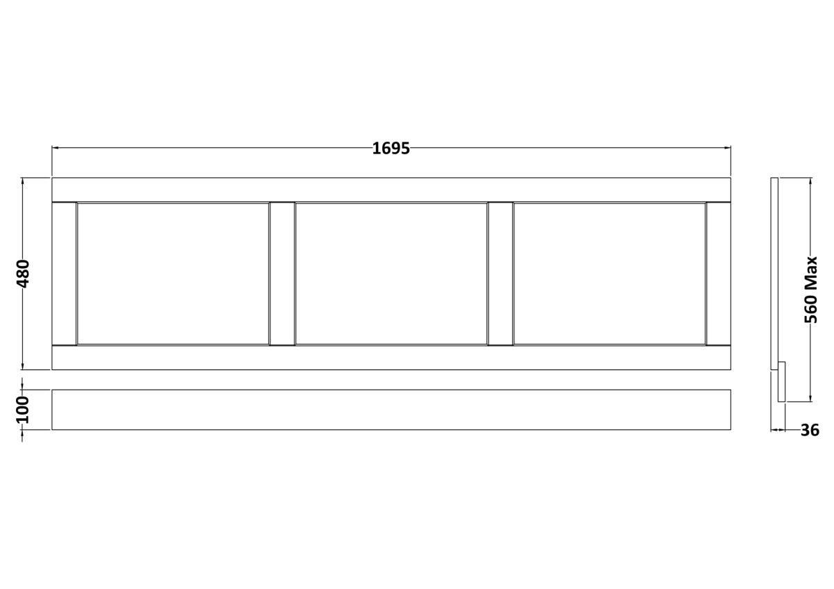 1700mm Front Panel - Image 2