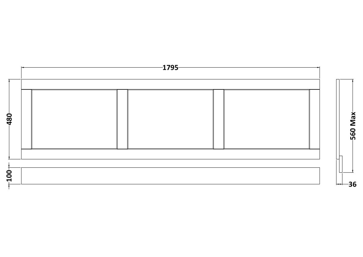 1800mm Front Panel - Image 2