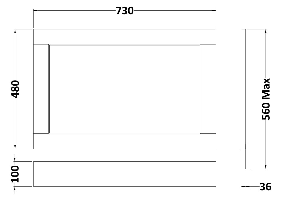 750mm End Panel - Image 2