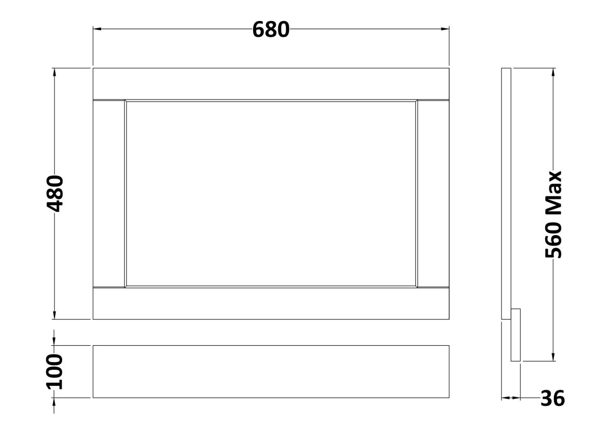 700mm End Panel - Image 2