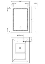 700 x 500 Touch Sensor Mirror - Image 2