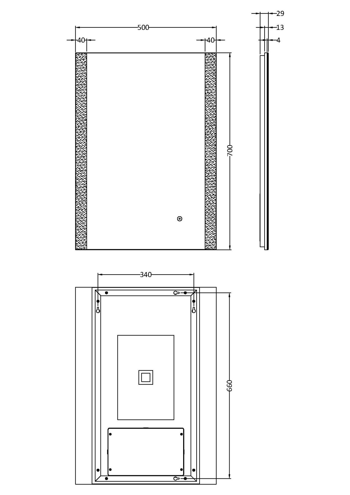 700 x 500 Ambient Mirror - Image 3