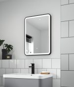 700 x 500 Black Framed Mirror - Image 2