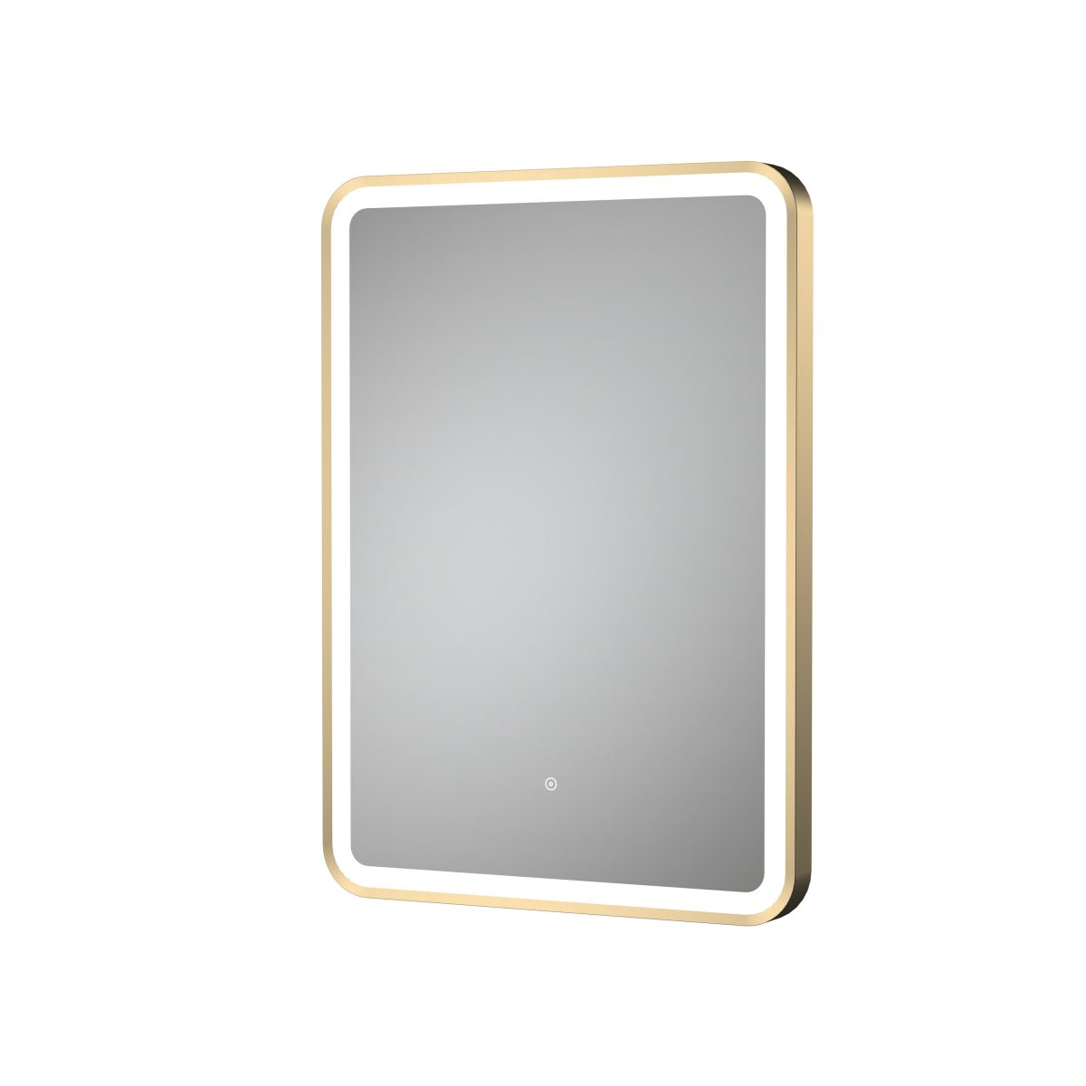 700 x 500 Brushed Brass Framed Mirror - Image 1