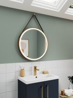 800mm Round Illuminated Mirror - Image 2
