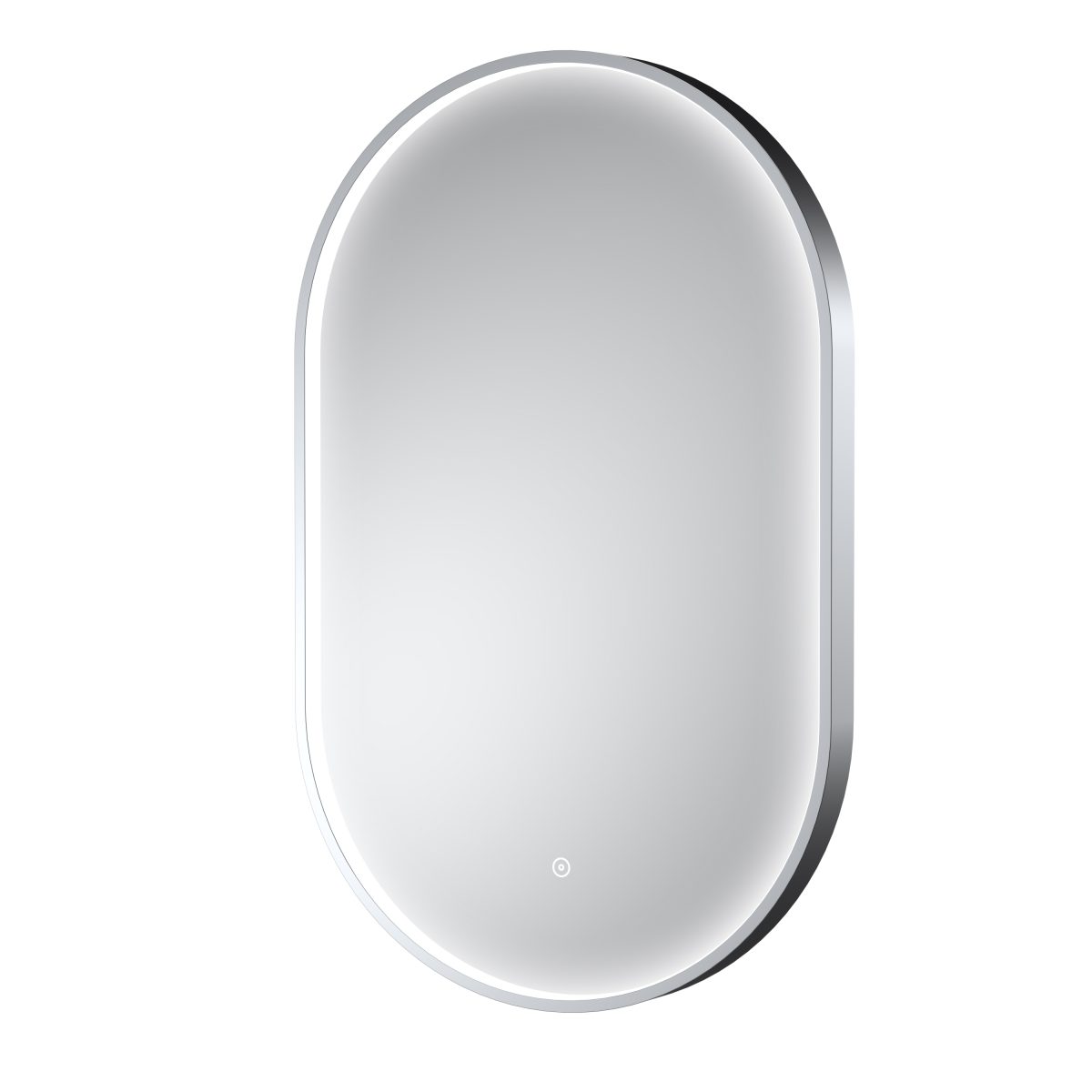 Polished Chrome Frame LED Mirror - 800 x 500mm - Image 1