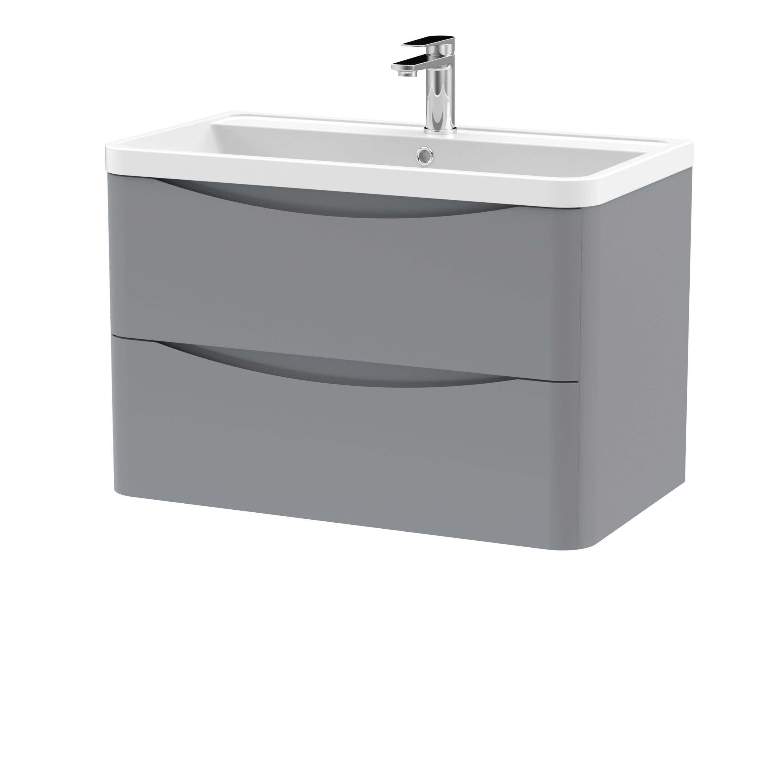 lun204_furniture_v1_co.jpg 800mm Wall Hung 2 Drawer Vanity & Polymarble Basin - Image 1