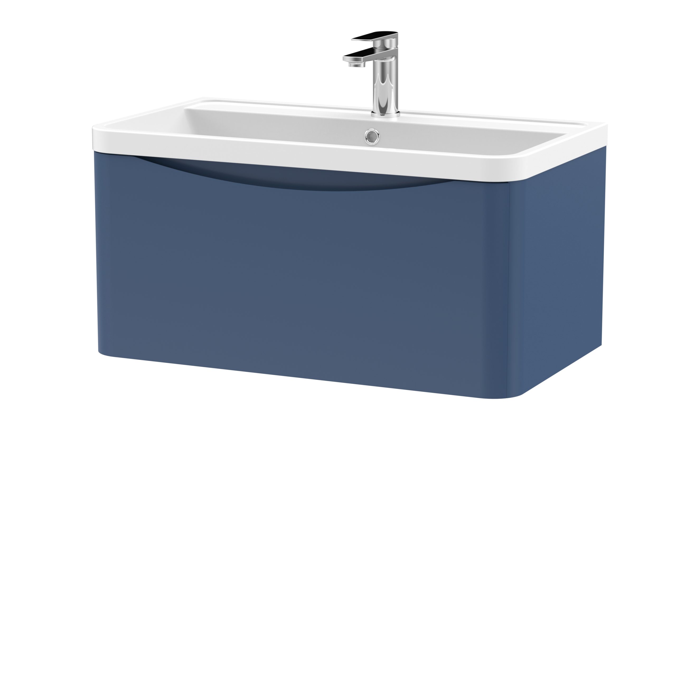 lun306_furniture_v1_co.jpg 800mm Wall Hung 1 Drawer Vanity & Polymarble Basin - Image 1