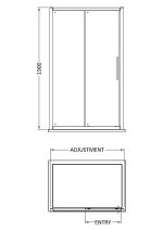 Apex 1400mm Sliding Door - Image 2