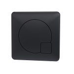 Square Dual Flush Black Push Button