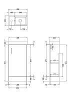 400mm Wall Hung Vanity & Basin - Image 2