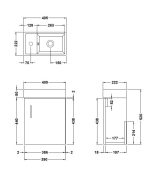 400mm Wall Hung Vanity & Basin - Image 3