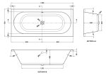 Round Double Ended Bath 1700 x 750mm - Image 3